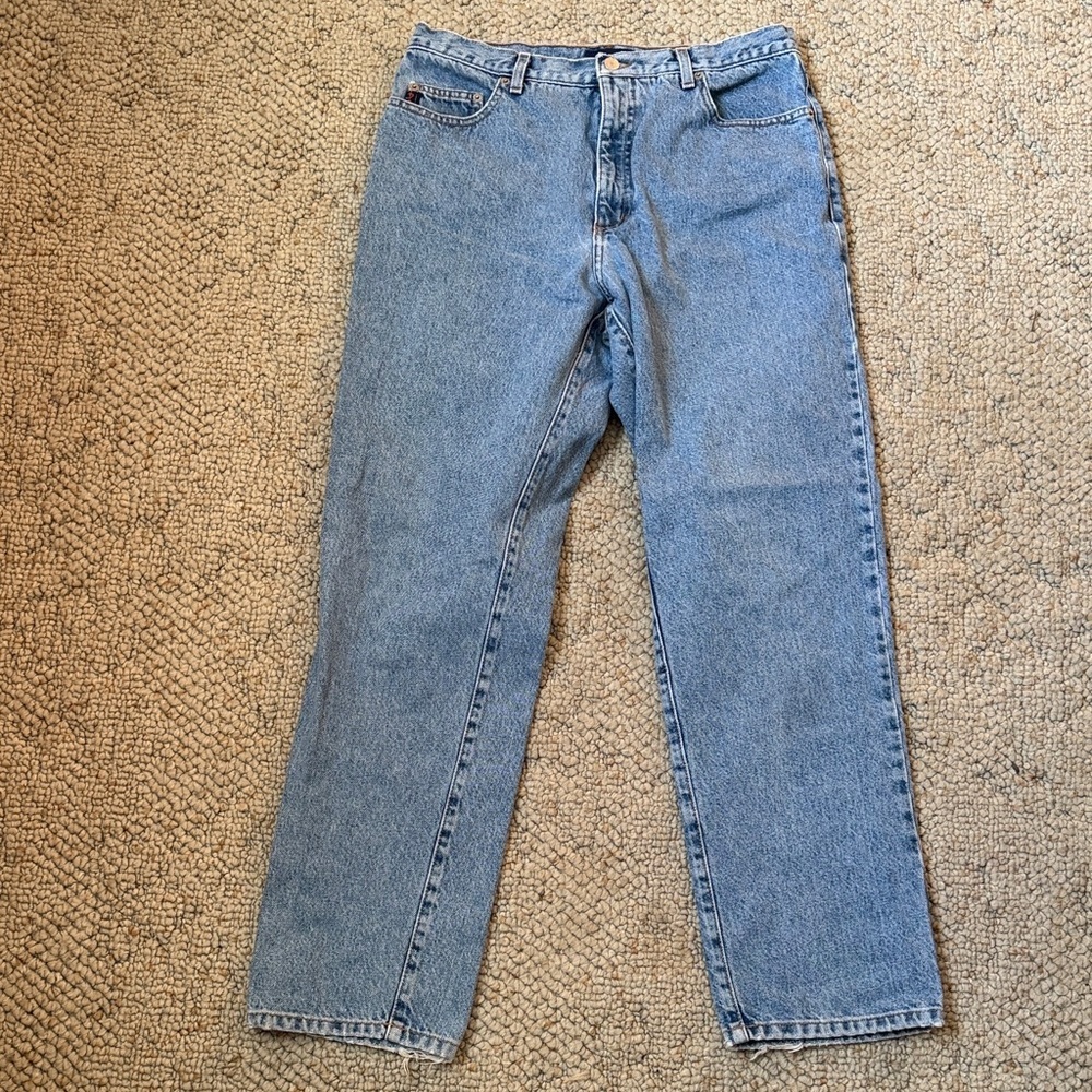 SOLD Vintage 90s Guess Light Blue Straight Jeans